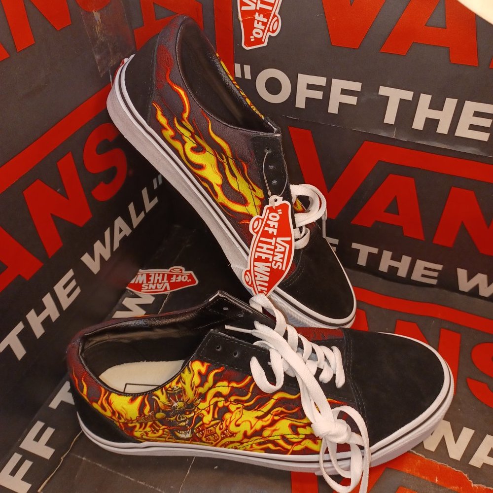 Vans Men's 5.5/Women's 7 Vans Old Skool SAMURAI RISING Black/White VN0A3WKT44I